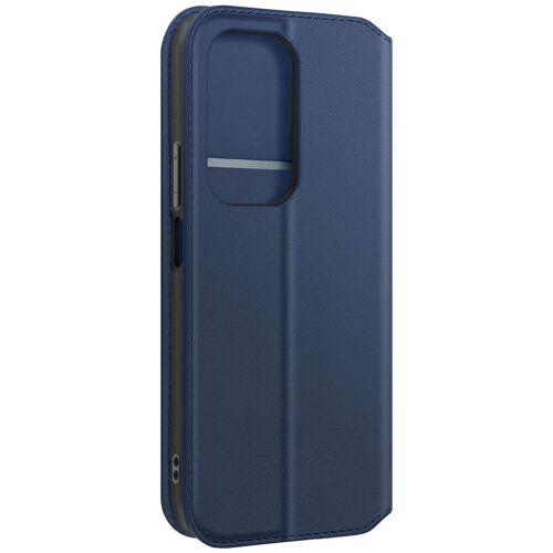 Étui pour Honor 200 Lite Clapet Porte-cartes et Support Vidéo Bleu nuit
