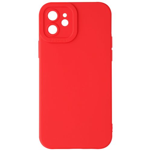 Coque pour iPhone 11 Silicone Mat Protection Caméra Rouge