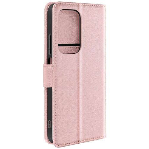 Étui pour Honor 200 Lite Clapet Portefeuille et Support Vidéo Rose champagne