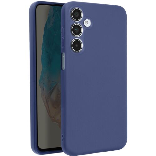 Coque pour Samsung Galaxy M35 Silicone Souple Mate Bleu nuit