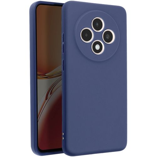 Coque pour Oppo Reno 12F Silicone Souple Mate Bleu nuit