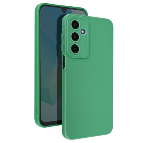 Coque pour Samsung Galaxy A16 Silicone Mat Bloc Caméra Protégé Vert