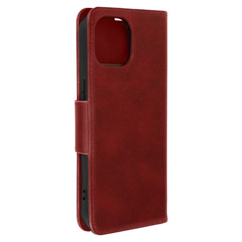 Étui Pour Iphone 15 Clapet Portefeuille Support Vidéo Dragonne Rouge