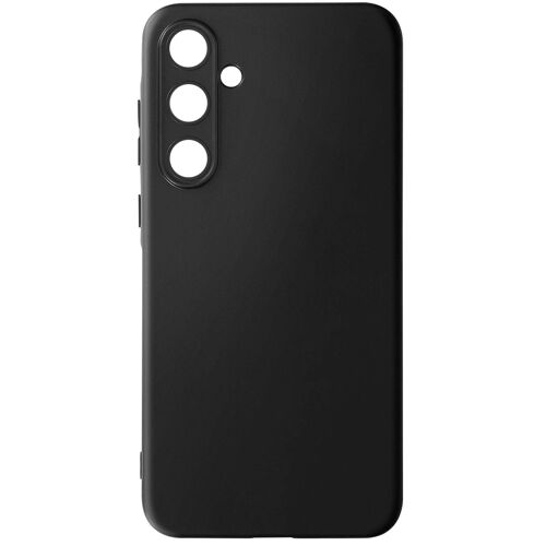 Coque pour Samsung Galaxy A55 Caméra Protégée Silicone Mat Fin Noir