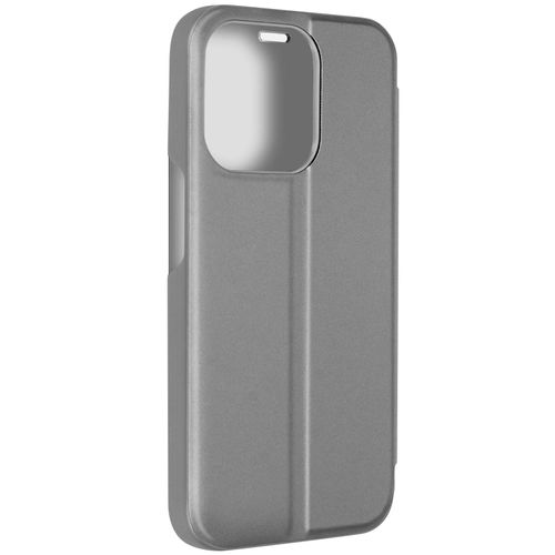 Étui Clear View Pour Iphone 15 Pro Max Clapet Miroir Fonction Support Argent