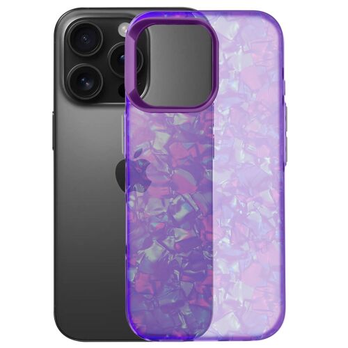 Coque pour iPhone 16 Pro Max Antichoc Souple Tutti Frutti Violet