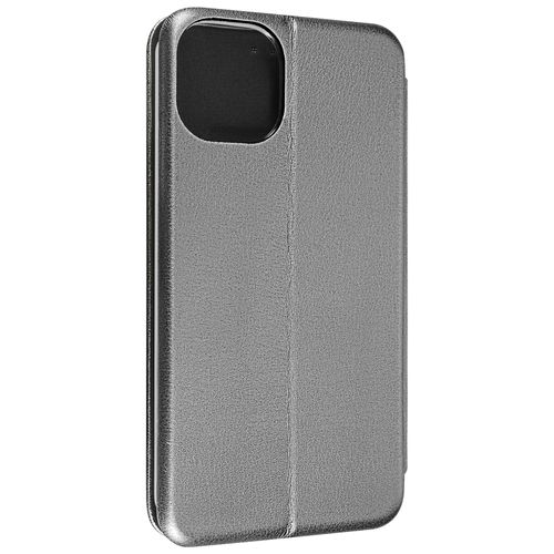 Housse Pour Iphone 14 Clapet Porte-Carte Support Vidéo Design Élégant Gris