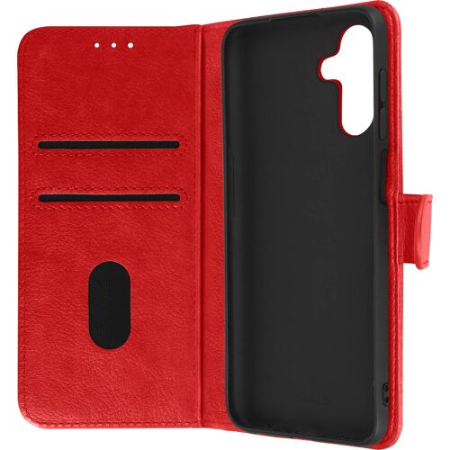 Housse Samsung Galaxy A13 5G et A04s Clapet Portefeuille Fonction Support rouge