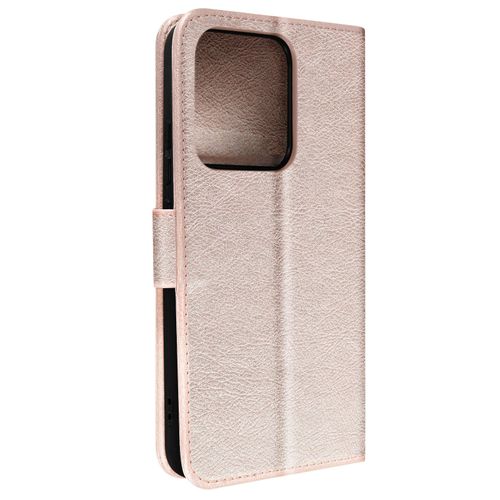 Housse Pour Xiaomi 13 Pro Portefeuille Rangement Carte Support Vidéo Rose