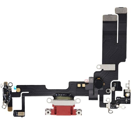 Connecteur De Charge Lightning Pour Iphone 14 Avec Microphone Rouge
