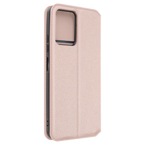 Housse Pour Redmi Note 12 5g Clapet Magnétique Porte-Carte Support Vidéo Rose