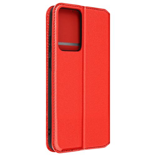 Housse Pour Xiaomi 13 Lite Clapet Magnétique Porte-Carte Support Vidéo Rouge