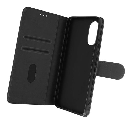 Housse Pour Oppo A17 Portefeuille Et Support Vidéo Noir