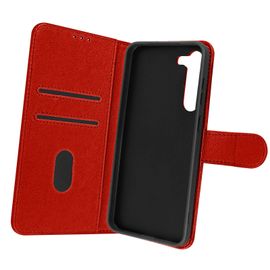 Housse Pour Samsung Galaxy S23 Plus Portefeuille Et Support Vidéo Rouge