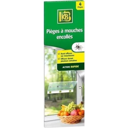 KB 4 Pièges à Mouches Encollés