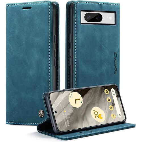AEFJ-Coque pour Google Pixel 8 Étui Wallet Cover, Housse Flip en Cuir Premium PU Portefeuille Case, [Fentes pour Cartes] [Magnétique] [Antichoc] [Kickstand] Housse Pixel 8 Case, Grün
