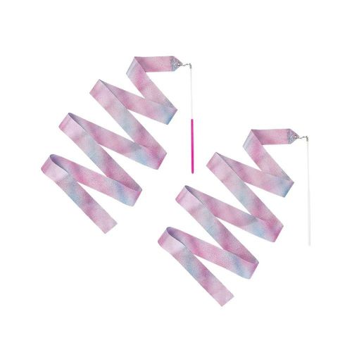 2 Rubans Danse Gymnastique 4.5cmx2m Rose