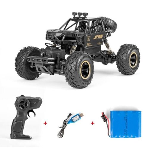 Voiture Télécommandée 4x4 Enfant Tout-Terrain Noir Avec Batterie Rechargeable Noir YONIS