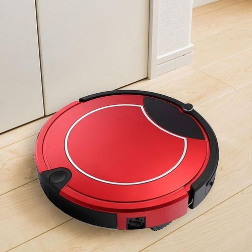 Robot Aspirateur Intelligent Écran Tactile Silencieux Pour Sols Tous Types Rouge YONIS