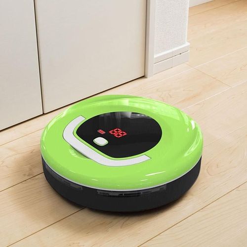 Robot Aspirateur Vert Intelligent Pour Un Nettoyage Efficace Sous Les Meubles Vert YONIS