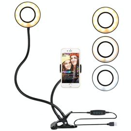 Ring Light 8 Pouces Avec Support Téléphone Pour Selfies et Live Streaming YONIS