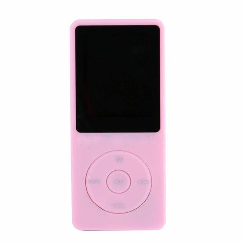 Lecteur MP3 Portable Écran LCD Radio Jeux Vidéo 4GB Rose 64GB Extensible YONIS