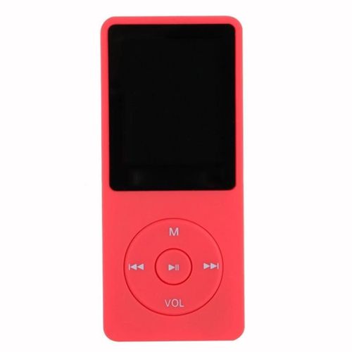 Lecteur MP3 Écran LCD Radio FM Jeux Vidéo Films 4GB Rouge Compact et Performant YONIS