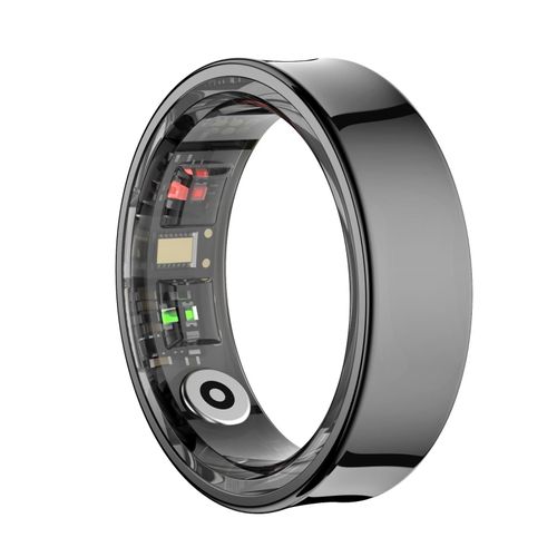 Bague Connectée Or Suivi Santé Sport Bluetooth 5.2 Étanche Longue Autonomie Noir Yonis
