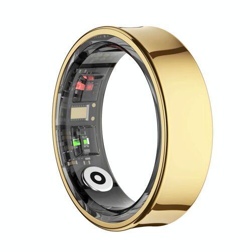 Bague Connectée Taille 10 Étanche Suivi Santé et Sports Autonomie Longue Or YONIS