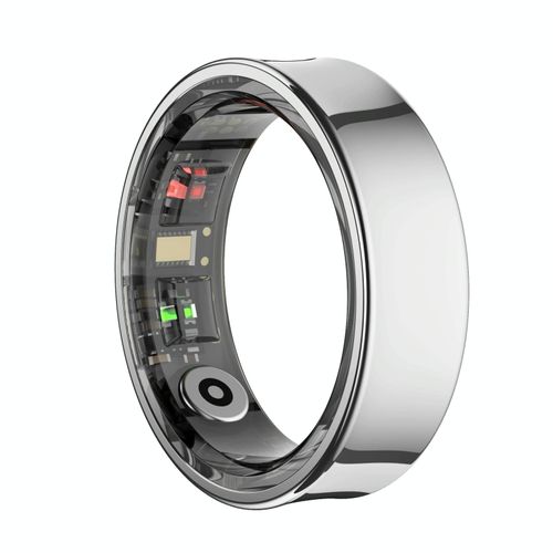 Bague Connectée Noire Taille 9 Suivi Cardiaque Sommeil Sport Étanche Bluetooth Argent Yonis