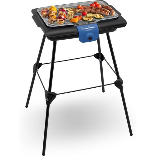 CHECARZHN--NO1-Accessimo Barbecue Électrique De Table Avec Pieds, Barbecue DExtérieur, Nettoyage Facile, Bac À Eau, Réduction De La Fumée Et Des Odeurs, Fabriqué En France Bg135812