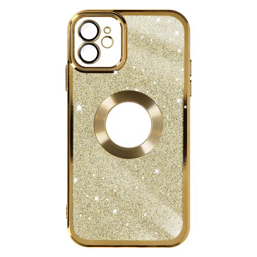 Coque Pour Iphone 12 Paillette Amovible Silicone Gel Série Protecam Spark Or