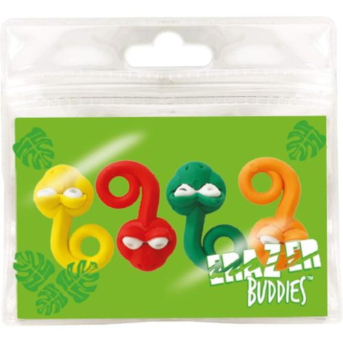 Erazer Buddies-Serpent De . Gommes En Forme De Serpent Fournitures Scolaires Fantaisie Pour Filles Et Garçons. Ensemble De Gommes Colorées,Idéal Pour Le Bureau Et L'école