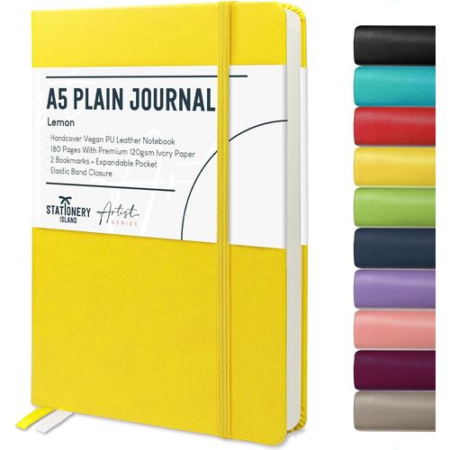 Carnet De Notes A5 Non Ligné, Couverture Rigide Avec Papier Épais De Qualité Supérieure De 120 G/M², Carnet Vierge De 180 Pages Pour L'étude, La Planification, L'agenda