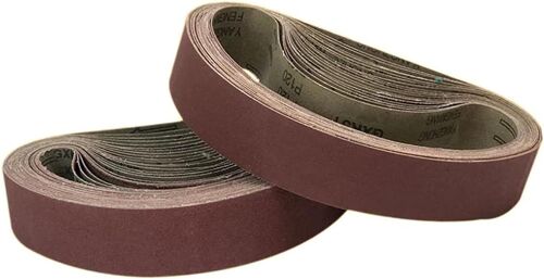 Bande abrasive 40x760 mm.5 sortes de gravier mixte (40/80/120/180/320).Ensemble de Bandes Abrasives,pour ponceuses à bande| bois|métal polissage(15 pièces)