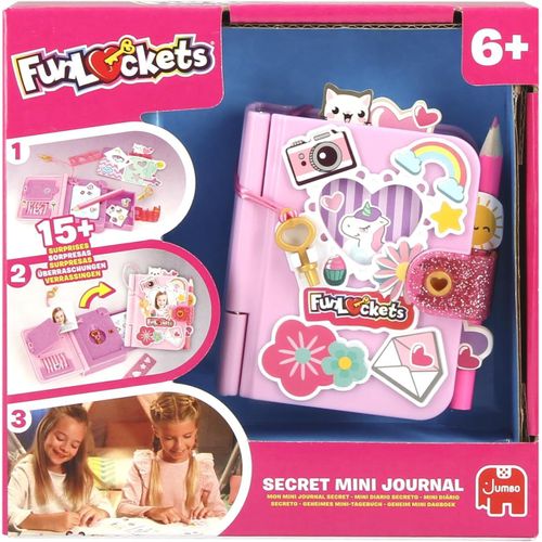 Funlockets Mon Mini Journal À Secrets - Intime Personnalisable! Trouve Les Clés & Découvre Les Mystères; Plus De 15 Surprises À L¿Intérieur ! Jouet Créatif, Enfant, Papeterie, Fille, Dès 6 Ans