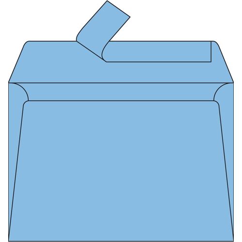 Paquet De 20 Enveloppes Auto-Adhésives - Format C6 (11,4x16,2cm) - 120g - Coloris Bleu Lavande - Invitation Evènements Et Correspondance - Gamme Pollen - Papier Premium Lisse