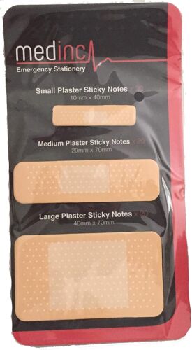 Mémo Plâtre Bloc-Notes Bandage Collant Notes De Bâton Auto Nouveauté Stationnaire Pour L'infirmière Étudiante Ou Étudiant En Médecine