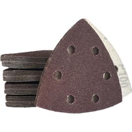 Triangles abrasifs 93 x 93 x 93 mm - Lot de 30 pièces - Grain 40-800 disponible - Ponceuse delta (grain 100)