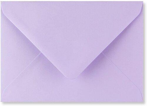 Lot De 10 Enveloppes Colorées Pour Cartes De V?ux, Invitations De Mariage Et Travaux Manuels Lilas 133 X 184 Mm