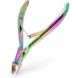 Hthed-Coupe-Cuticules Professionnel 1/2 Mâchoire Pince À Cuticules Acier Inoxydable Manucure Pieds Mains Ongles Incarnés Cuticules Ciseaux À Cuticules (Multi) 
