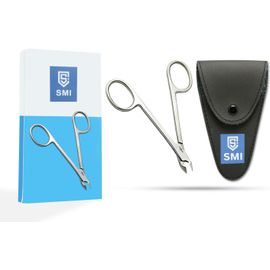 Hthed-4 Pouce Coupe-Cuticules Pince À Cuticules Style Ciseaux, Ciseaux Cuticules Manucure Pedicure Tondeuse À Cuticules Pour Main Et Pied Acier Inoxydable Avec Etui 