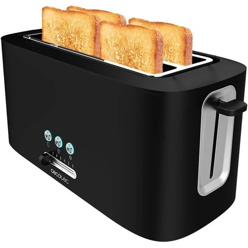 Grille-Pain Toast&Taste 16000 Extra Double. 1630 W,Plastique Avec 2 Fentes Longues Extra-Larges,6 Niveaux De Grillage