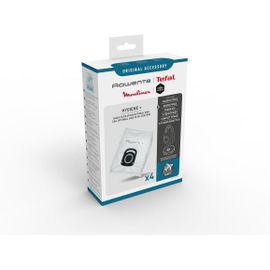 Lot De 4 Sacs Hygiène+, Compatibles Avec Les Aspirateurs Traineau Compact Power, Power Xxl, Silence Force, X-Trem Power Zr200520 Blanc