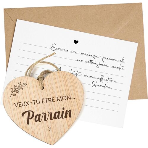 Cadeau Proposition Parrain. Idée Unique Pour Baptême Ou Mariage Et Annonce Bébé, Cadeau Spécial Pour Le Parrain
