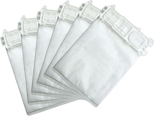 Lot de 12 sacs compatibles en microfibre pour aspirateur Folletto VK135 et VK136 filtrage ¿¿ 5 couches antipollen anti-acariens pour poils d'animaux et joint en caoutchouc pour une aspiration parfaite