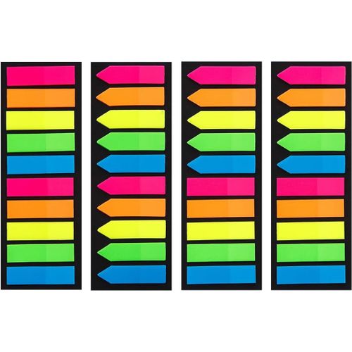 800 Pièces Marque Page Adhesif,Multicolore Marque Page Autocollant,Notes Adhésives,Inscriptible Sticky Tabsm,Autocollant D'index Pour La Maison,École,Bureau(2 Styles, 5 Couleurs)