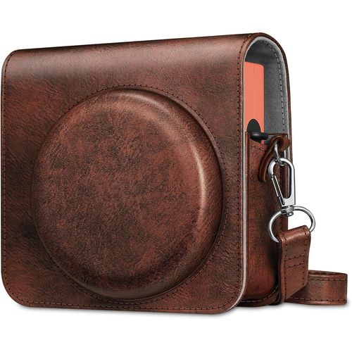 CHECARZHN--NO1-Housse Sac De Caméra Pour Instax Square Sq40/Sq1 Appareil Photo Instantané, Pochette Protection Etui Bandoulière Amovible Sac De Voyage Caméra En Cuir Pu,