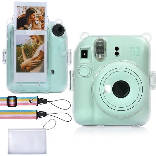 Etui Instax Mini 12 Transparente pour Appareil Photo Fujifilm Instax Mini 12 Compatible avec Instantané Instax Mini 12 (Coque de Protection Uniquement)