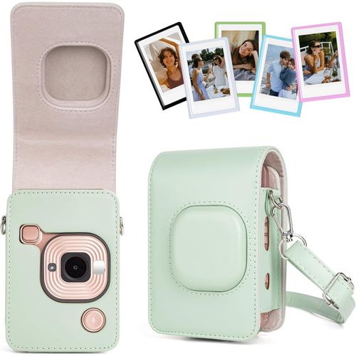Mini Liplay Étui De Protection Pour Appareil Photo Et Cadres Photo Magnétiques Compatible Avec Fujifilm Instax Liplay Avec Cadres Photo De Réfrigérateur Vert Matcha, Boîtier Et Cad[SHY9290704]